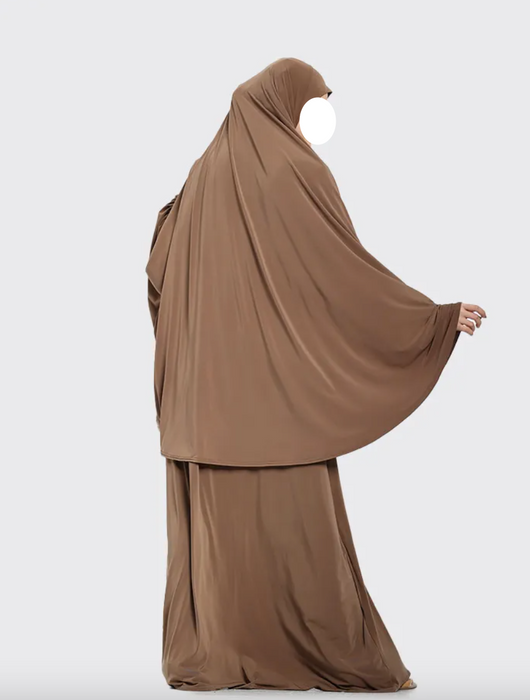 Z: Soft Jersey Khimar Camel