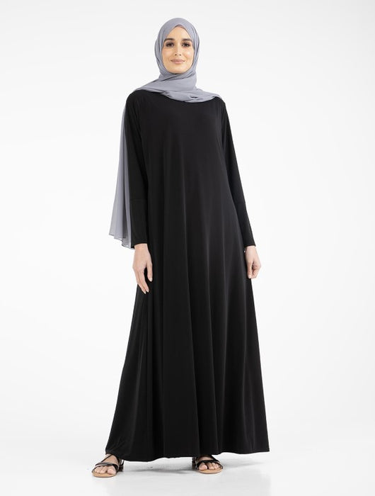 Inigo Jersey Abaya - Black