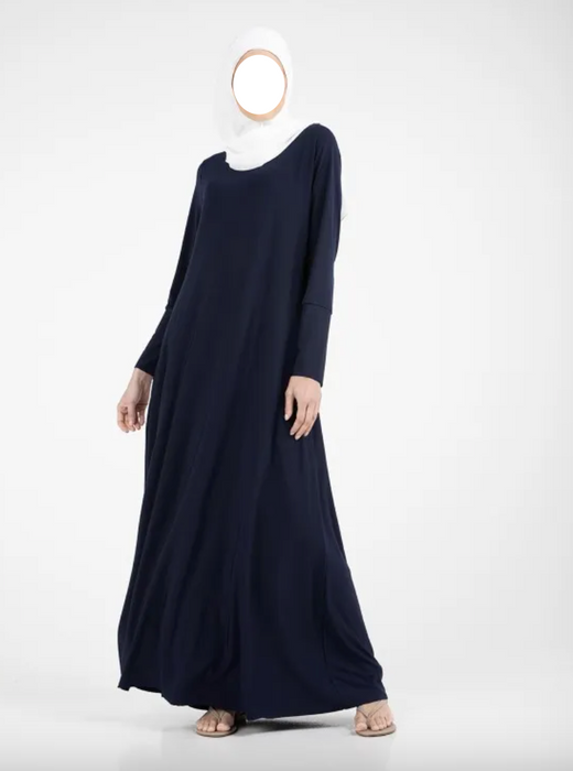 Inigo Jersey Abaya - Navy