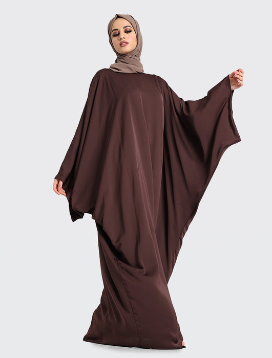 Farasha Batwing with Niqab - Chocolate