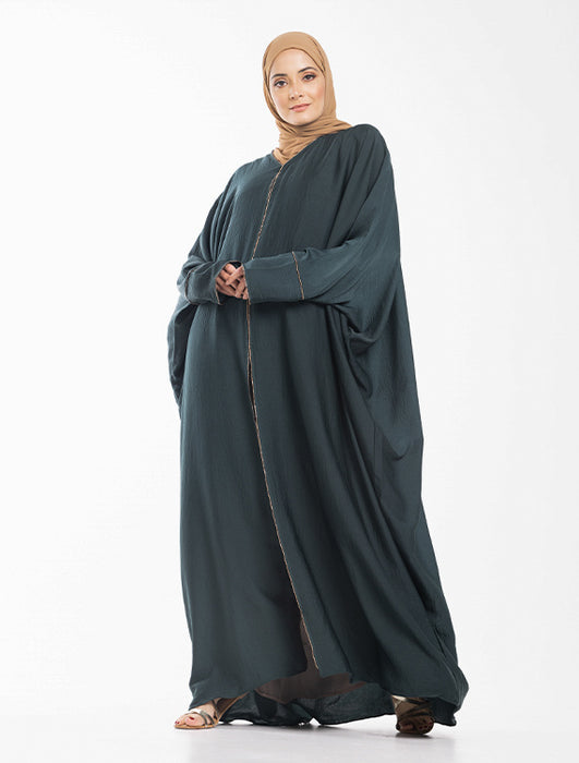 Zaina Batwing Abaya Green