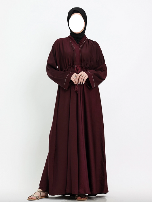 Empress Abaya Maroon