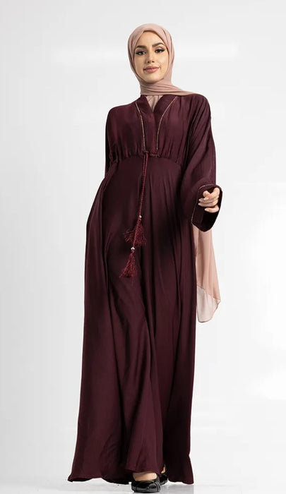 Empress Abaya Maroon