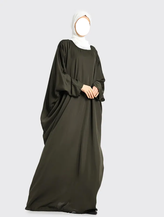 Batwing Abaya Jade Green