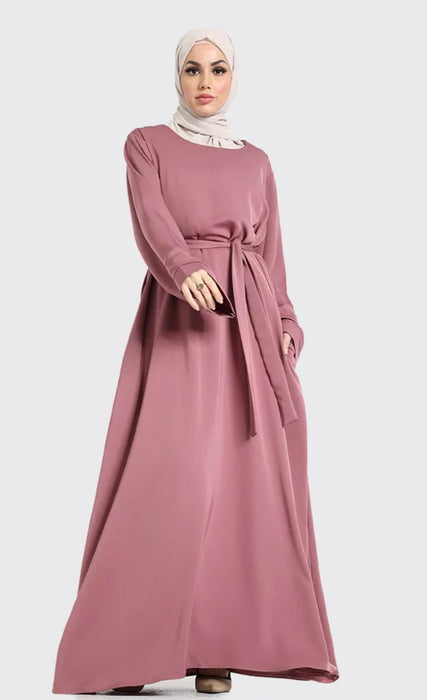 Plain Abaya Rose