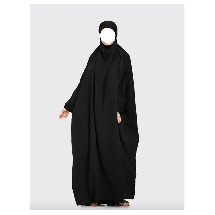 1 Piece Jilbab - Black