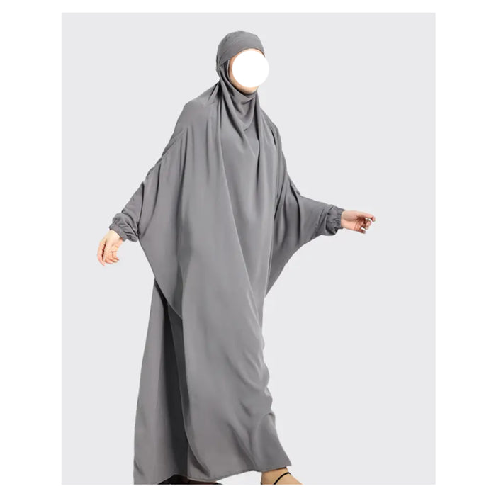 1 Piece Jilbab - Light Grey