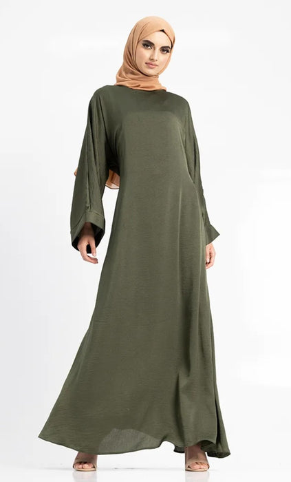 Silky Abaya Khaki