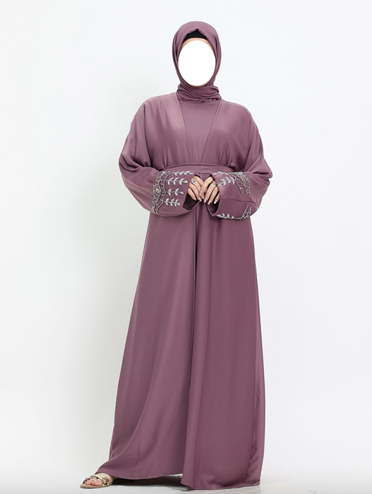 3 Piece Tuan Abaya - Lilac