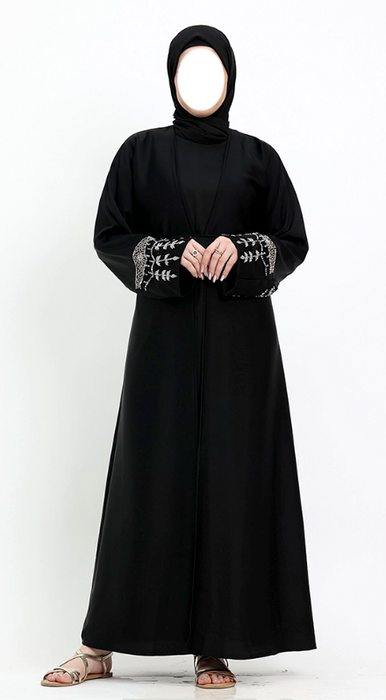 3 piece Tuan Abaya - Black
