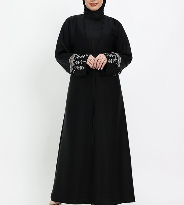 2 piece Tuan Abaya - Black