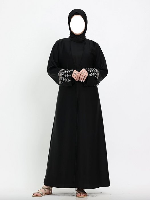 3 piece Tuan Abaya - Black