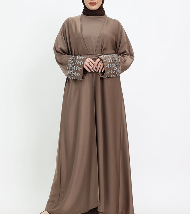 2 piece Tuan Abaya - Mocha