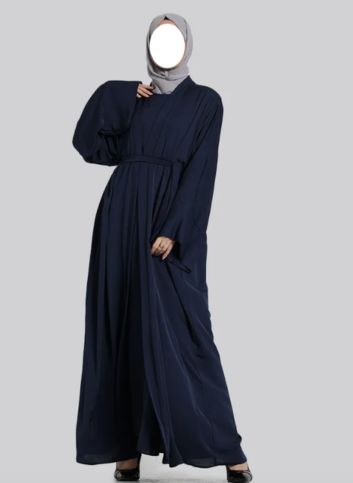 2 Piece Simple Abaya Navy