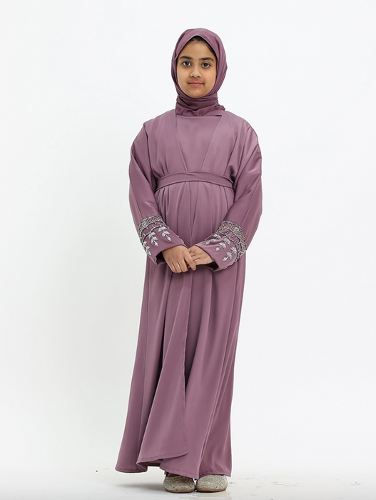 Children 3 piece Tuan Abaya - Lilac