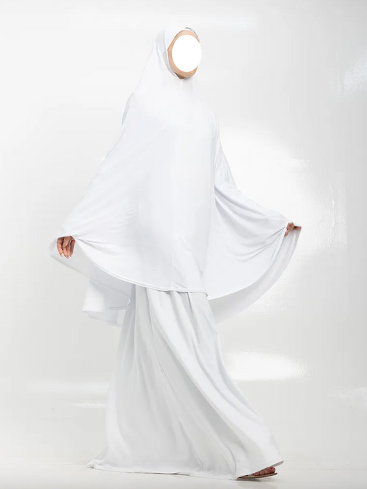 Z: Soft Jersey Khimar White