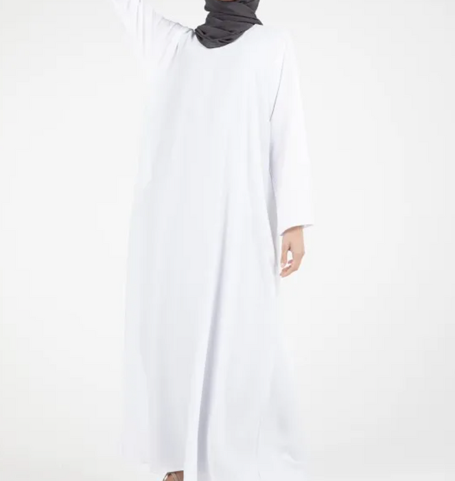 Basic Abaya White