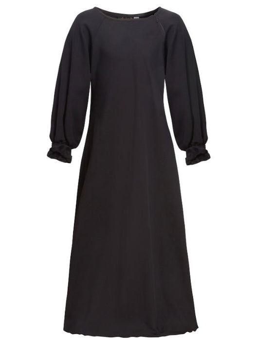 Children Umbrella Abaya - Black