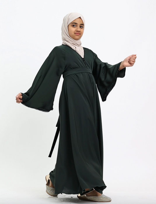 Children Makeba Abaya Forest Green