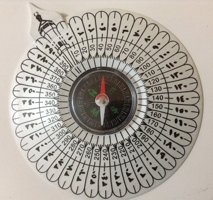 Round Prayer Qibla Compass