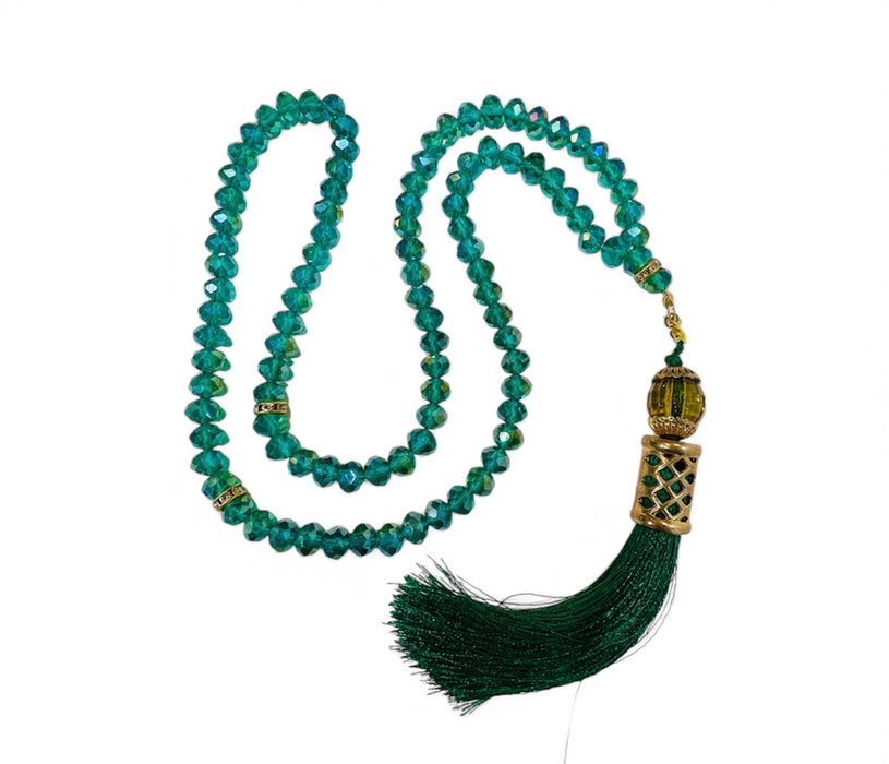 Tasbeeh 99 Crystal Beads with Diamond Separator