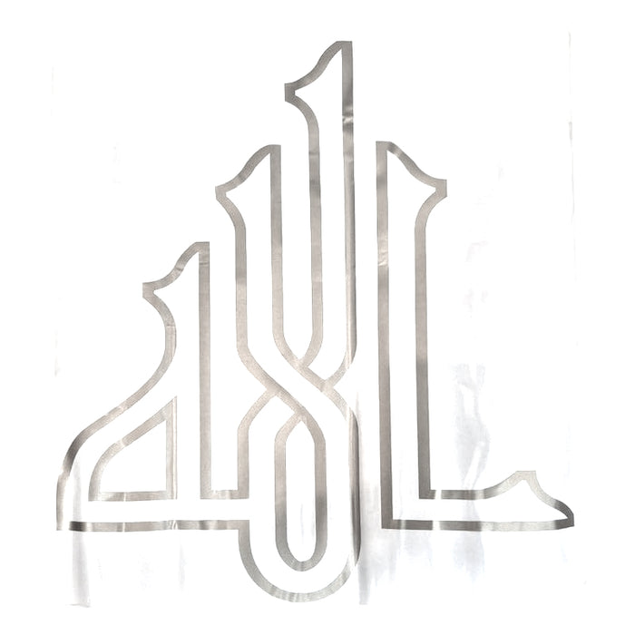 Islamic Calligraphy (Allah with Border - Silver) Wall Sticker