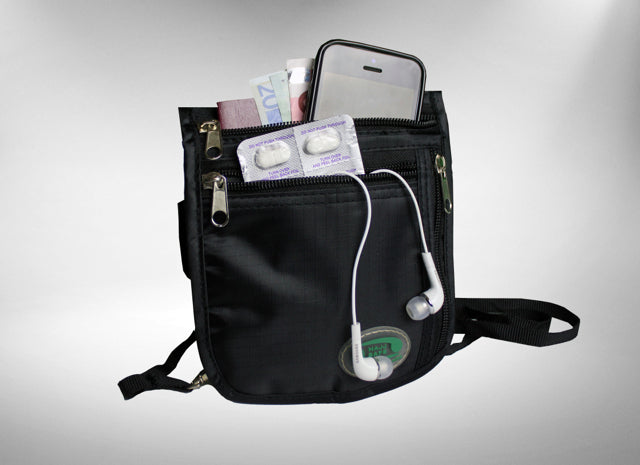 Hajj and Umrah Neck Bag (Black)