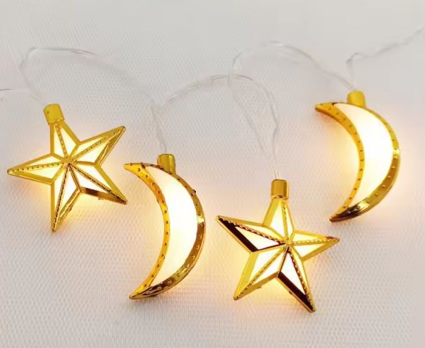 Cresent and Star - 20 LED Fairy Lights (3m)