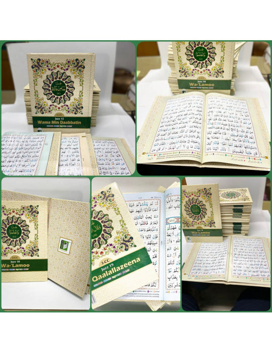 Para Set (Juzz 1 - 30) Colour Coded Quran (30 part)