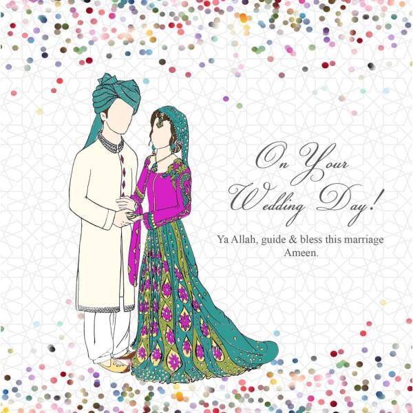 Card - On Your Wedding Day! (Confetti) WC03