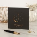 Eid Mubarak Gold Foiled Greeting Card in Black