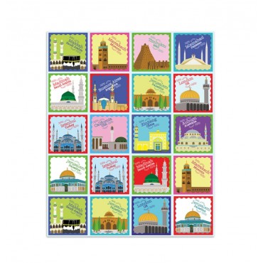 Mosques Around The World Fun Stickers