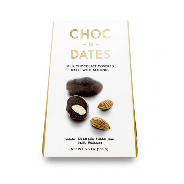 Choc-N-Dates : Dates with Milk Chocolate & Almonds (200g)