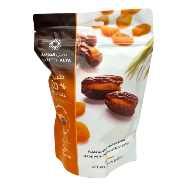 Yaffa : Premium Alya Dates with Apricot - 250g (Pouch)