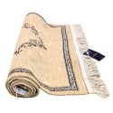 Luxury Arabic Gold-Cream Prayer Rug
