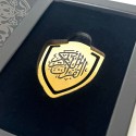 Quran Clip (Shield) - Gold 24 Carat Gold Plated