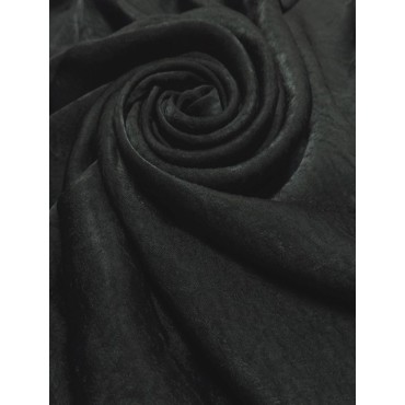 Plain Velvet scarf Black 