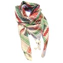 Palestinian Scarf Mens - Palestinian Flag Colour Keffiyeh