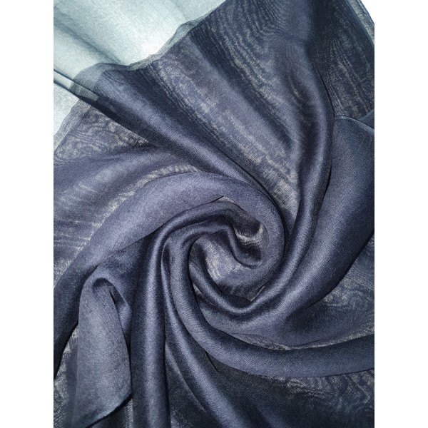 Silk Tassle scarf Navy