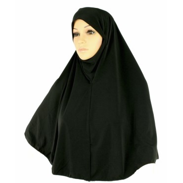 Hijab Black Jersey (L)