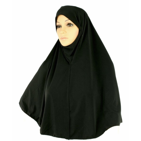 Yusra : Hijab Black Jersey (M)