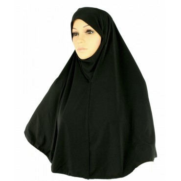 Yusra : Premium Hijabs Black (M)