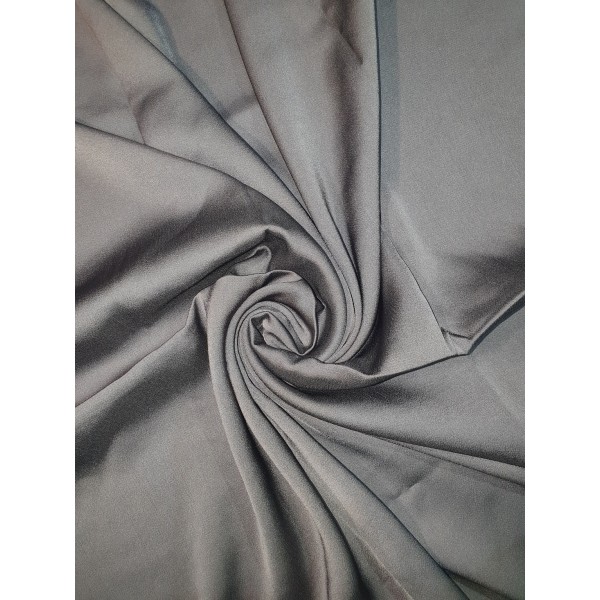 Grain Satin Scarf Charcoal