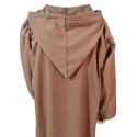 Winter Moroccan Hooded Thoub Brown