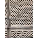 Palestinian Scarf Mens White/Colour (Shemagh)