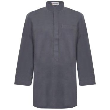 Arabian Cotton Shirt (Dark Grey)