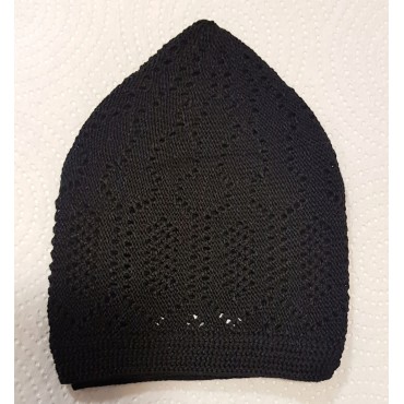 Mercan Cotton Hat - Black