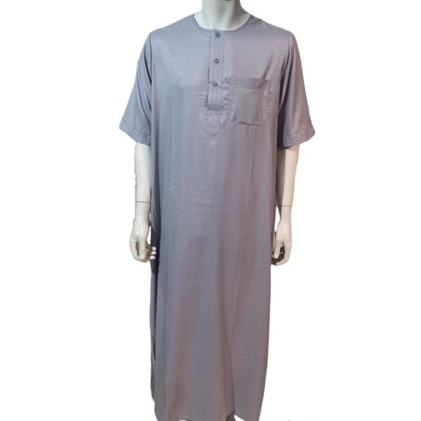 Ikaf - Stitched Style Short Sleeve (Light Grey)