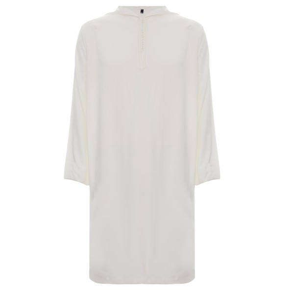 SS - Moroccan Hooded White Linen