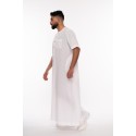 Al Noor - Half Sleeve White Thoub